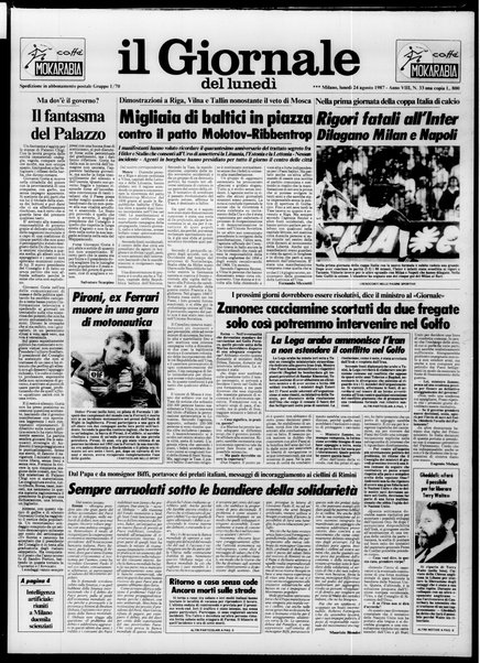 Il giornale del lunedi